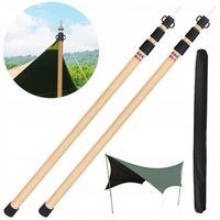 SŁUPEK TELESKOPOWY STELAŻ DO NAMIOTU STELAŻ 90-230CM 3-SEKCYJNE 2 SZTUK