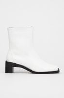 Białe botki na słupku RUBI r. 38
