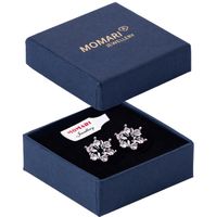 PIĘKNE KOLCZYKI SREBRNE PRÓBY 925 KWIATKI Z CYRKONIAMI DLA DZIEWCZYNY