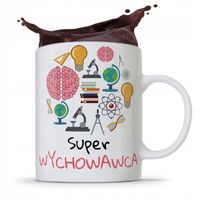 Kubek Prezent Dzień Nauczyciela Super Wychowawca Z Nadrukiem Ze Zdjęciem