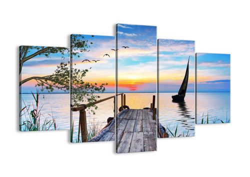 Obraz Na Płótnie - Most Żaglówka - 150X100 Cm - Ea150X100-4115 na Arena.pl
