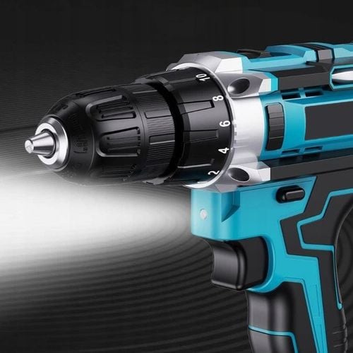 WIERTARKO-WKRĘTARKA AKUMULATOROWA 21V NIEBIESKA 2 AKUMULATORY 2.0Ah na Arena.pl