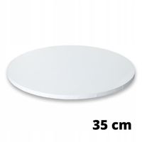 Podkład pod tort MASONIT 34 cm Biały MDF
