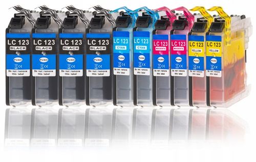 10x Tusz do Brother LC123 DCP-J132W DCP-J152W CHIP na Arena.pl