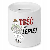 Skarbonka Dla Teścia Teść Wie Lepiej Prezent Z Nadrukiem Ze Zdjęciem