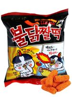 Chrupki zzaldduk buldak ostre koreańskie sam yang crispy snack hot 120g