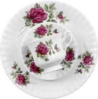 SPODEK POD FILIŻANKĘ KUBEK CHODZIEŻ IWONA RÓŻA B826 14 CM