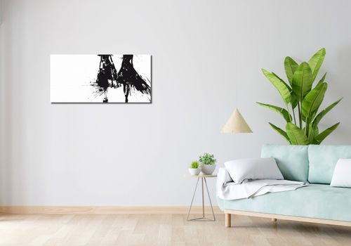 Obraz 90x40cm Atramentowy Przerys na Arena.pl