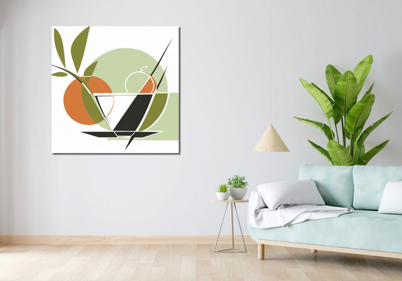 Obraz 100x100cm Owocowa Herbata zdjęcie 2