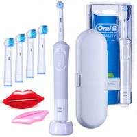 Szczoteczka Elektryczna Do Zębów Oral-B Vitality 100 Biała + Zestaw
