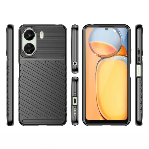 pancerne etui thunder case na xiaomi redmi 13c - czarny na Arena.pl