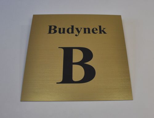 TABLICZKA informacyjna na budynek laminat grawerski 30x30cm na Arena.pl