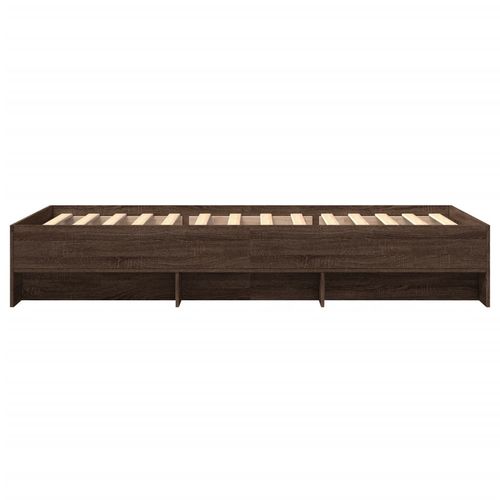 Łóżko bez materaca, brązowy dąb, 100x200 cm na Arena.pl