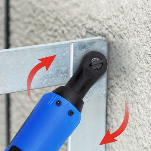 Elektryczny Klucz Akumulatorowa Udarowy Grzechotką 3/8'' 2 AKU & 7 Gniazda na Arena.pl