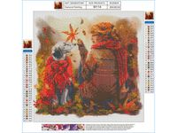 PIES W DIAMENTACH  OBRAZ HAFT DIAMENTOWY