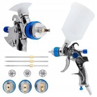 Pistolet Lakierniczy HVLP 3x Dysza 1.4 1.7 2.0 Silver Gun e-lakiernik