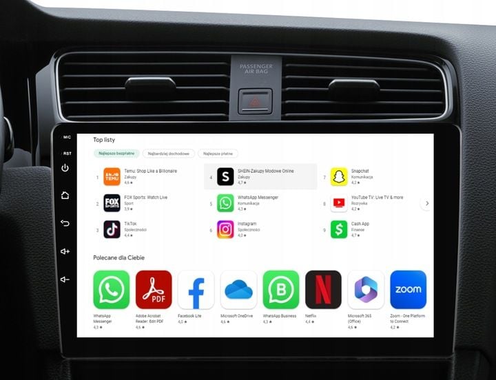 RADIO SAMOCHODOWE 2 DIN 4GB/64GB ANDROID AUTO CARPLAY ANDROID 13 RDSDSP 10" zdjęcie 9