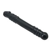 dildo podwójne timeless twofold toyz4lovers czarny 25 cm tpe