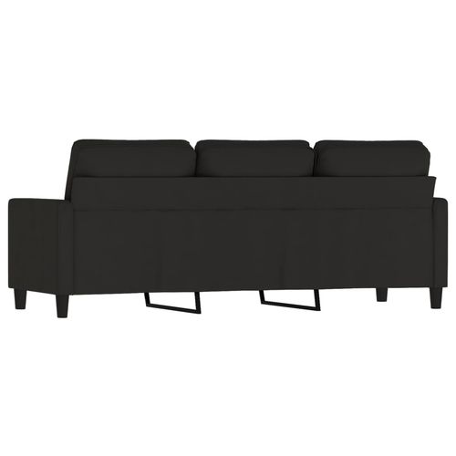 Sofa 3-osobowa, czarny, 180 cm, tapicerowana aksamitem na Arena.pl