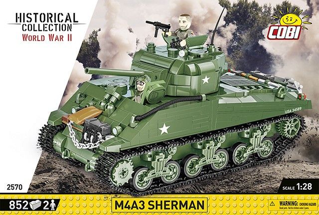 Klocki Historical Collection WWII M4A3 838 elementów zdjęcie 7