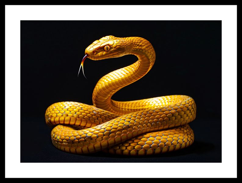 Plakat 42x29,7cm Złoty Wąż zdjęcie 3