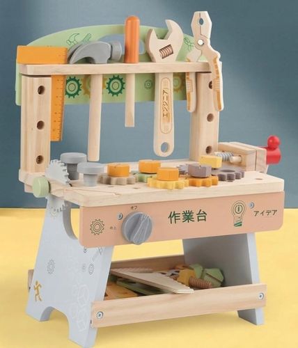 DREWNIANY Warsztat DLA CHŁOPCA Majsterkowicz budowniczy ZESTAW (W070) na Arena.pl