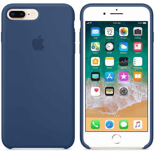 Apple iPhone 8 Plus / 7 Plus Silicone Case - Blue Cobalt na Arena.pl