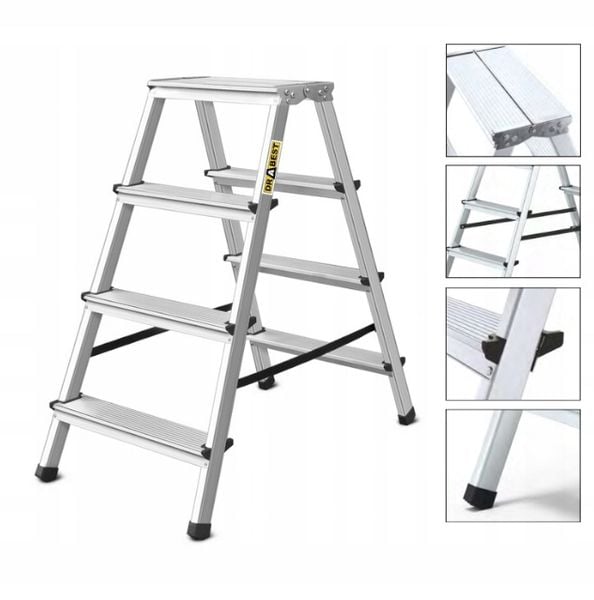 Drabina podest 4 stopniowa taboret zdjęcie 8