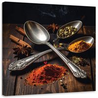 Obraz do kuchni restauracji baru jadalni, Przyprawy Jedzenie