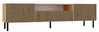 Nowoczesna Szafka RTV 160 cm Artisan + Lamele KAMIKA II TS - 2 Kolory