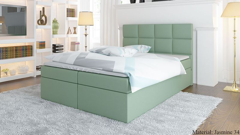 ŁÓŻKO 120x200 KONTYNENTALNE Z MATERACEM DWA POJEMNIKI DOSTAWA GRATIS zdjęcie 7