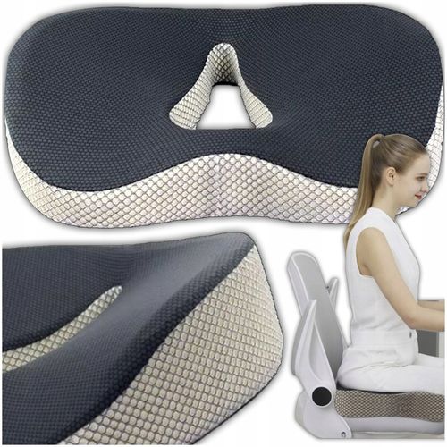 PODUSZKA ORTOPEDYCZNA DO SIEDZENIA PROFILOWANA MEMORY NA KRZESŁO FOTEL DUŻA na Arena.pl