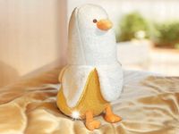 Kaczka Bananowa Poduszka Pluszowa Zabawka MASKOTKA MIŚ PRZYTULANKA 70cm