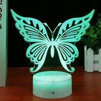 Lampka nocna LED z motywem motyla, USB, dla mamy