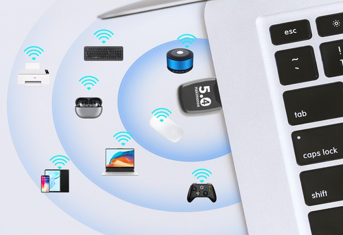 Adapter Bluetooth 5.4 USB Do PC Laptopa Hakimonoe BT542 Windows 11 10 na Arena.pl