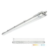 zestaw hermetic 2x120 g2 + 2x led t8 18w 120cm 6500k kobi