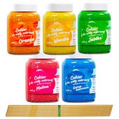 CUKIER KOLOROWY do waty cukrowej 5x400g smakowy MIX gratis 10szt