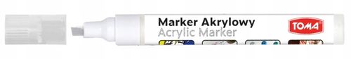 MARKER AKRYLOWY ŚCIĘTY BIAŁY TO-403 TOMA na Arena.pl