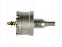 Otwornica widiowa GEKO 50 mm do metalu z wiertłem tytanowym TCT koronka