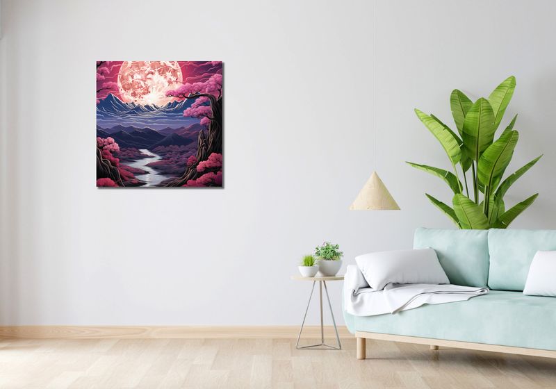 Obraz 70x70cm Różowa Kraina Marzeń zdjęcie 2