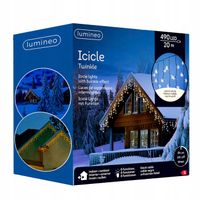 Kurtyna świetlana SOPLE BASIC 490LED 20M Ciepły biały Światełka