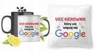 Dla Vice Kierownika Zestaw Kubek Magiczny + Poduszka Z Nadrukiem Ze Zdjęcie