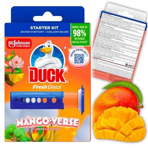 duck fresh discs mango verse - żelowy krążek do toalety 36ml + aplikator na Arena.pl