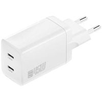 ładowarka sieciowa 4smarts pdplug dual   45w gan 2xusb-c biała