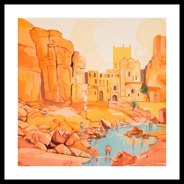 Plakat 50x50cm Ruiny pod Słońcem zdjęcie 3