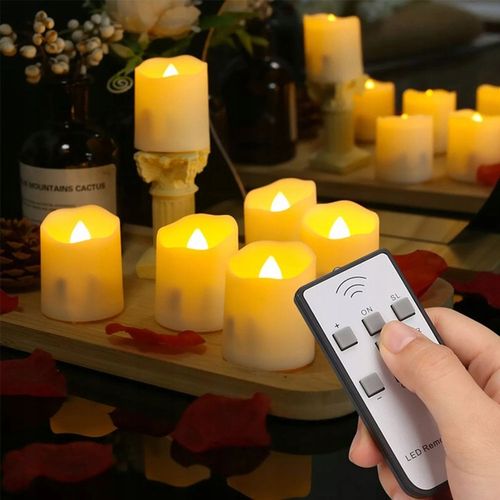 ZESTAW 6 ŚWIEC LED ŁADOWANE Z FUNKCJĄ TIMERA NA BOŻE NARODZENIE I HALLOWEEN na Arena.pl