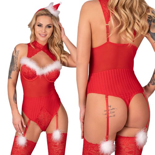 SEXY ŚWIĘTA Strój Mikołajki Limpid Snowflakes Livco Corsetti L/XL na Arena.pl