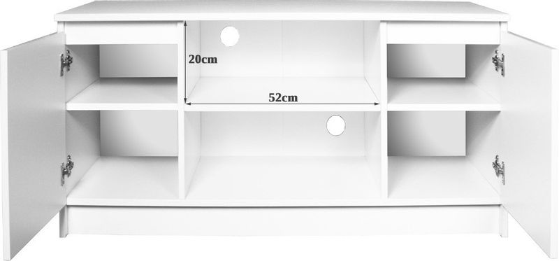 SZAFKA RTV 120 cm 2D 1P BIAŁA zdjęcie 6