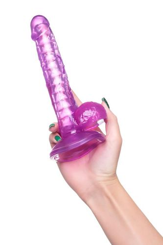 Realistic dildo A Toys by TOYFA Celiam, TPE, purple, 20.5 cm na Arena.pl