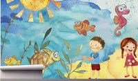 Fototapeta DZIECIĘCA PLAŻA DZIECI ZABAWY 370x250